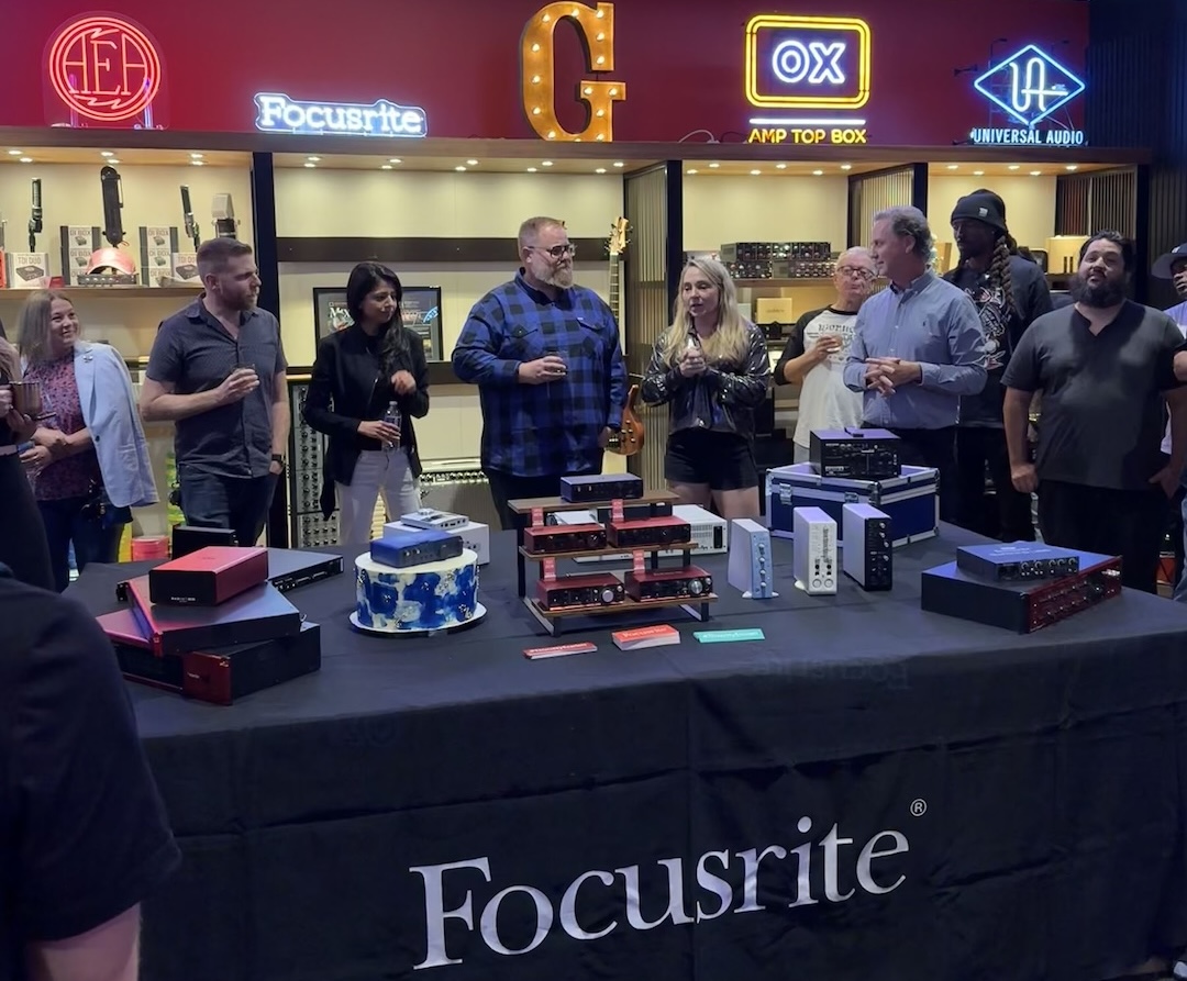 To mark its 40th anniversary, Focusrite hosted an exclusive gathering of artists, producers, engineers, educators and press on Thursday, September 25 in Nashville’s studio-centric Berry Hill district where the Scarlett 2i2 Anniversary Edition was unveiled.
