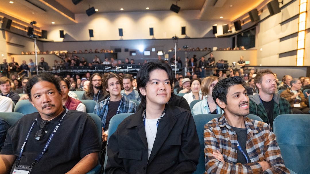 Attendees ready for the Sound Reel Showcase.