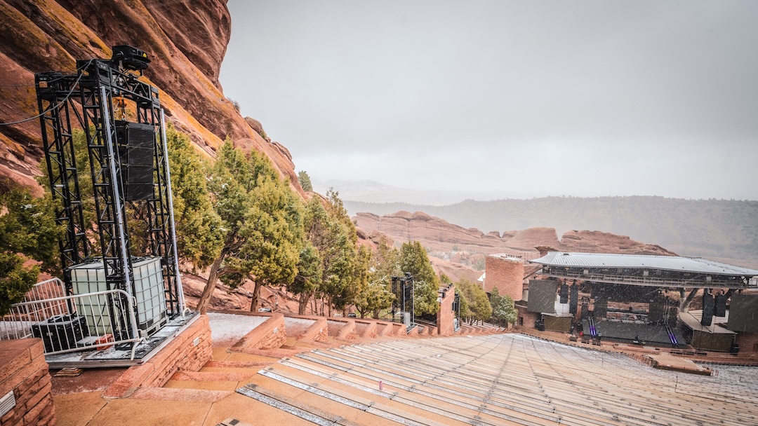 Brown Note Productions fielded d&b audiotechnik-fortified towers for Red Rocks Amphitheater's first immersive performance ever.