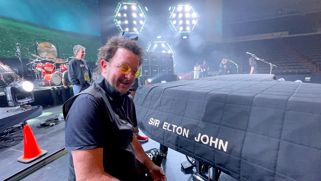 Besides producing, Vanston also handled arrangements, played keyboards and served as musical director on the project. Here, his keyboard/ production setup in the Village Studio D. Photo: KarmanV.