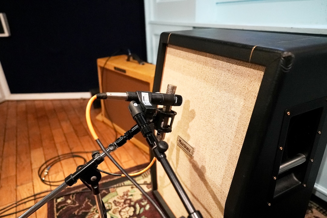 The speaker cab, in an iso booth, was miked with a Royer Labs R-121 and a Shure SM57. Photo: KarmanV.