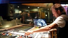 Album producer CJ Vanston in the Village Studio D during tracking for the soundtrack album, also titled Spinal Tap II: The End Continues. Photo: KarmanV.