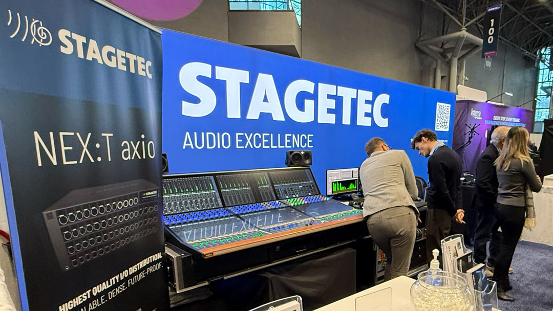 Stagetec had its Avatus console and other solutions on hand for visitors to check out.