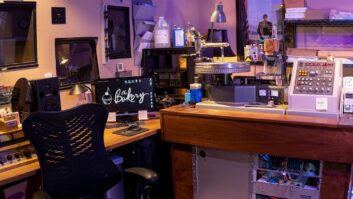 The mastering setup at The Bakery.