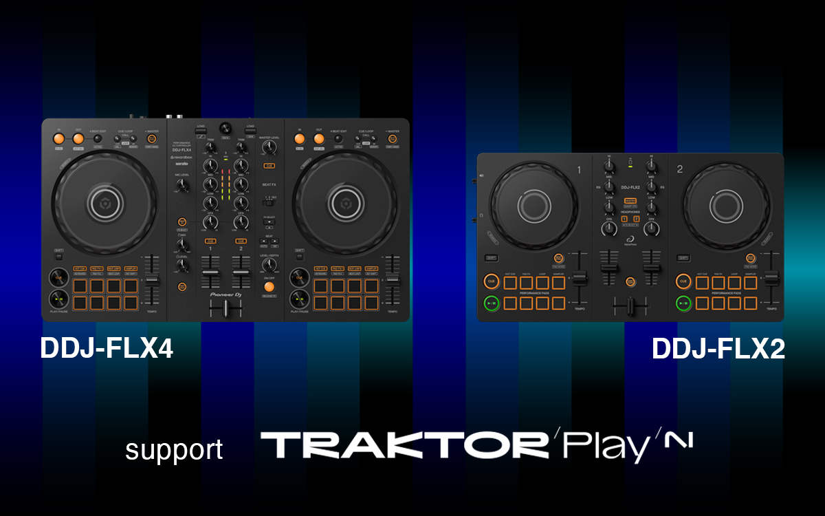 AlphaTheta DDJ-FLX2 and DDJ-FLX4 support Native Instruments' new