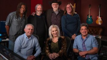 Studio Confidential will feature legendary producer/engineers (clockwise from top left): Jimmy Douglass, George Massenburg, Frank Filipetti, Chuck Ainlay, Niko Bolas, Sylvia Massy, and Elliot Scheiner.