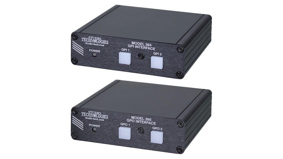 Studio Technologies' Model 394 GPI and Model 395 GPO Interfaces.
