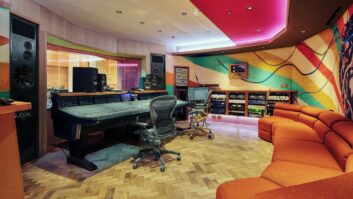 Winchester Audio Barn's control room.