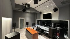 The Living Room Studios, a 9.1.4 Dolby Atmos Music and Auro-3D Mix certified studio, was designed by Jeff Hedback of HdAcoustics and features 16 Kali Audio speakers, with a pair of Barefoot Sound monitors for stereo mixing. Photo: Courtesy of Pat Mavromatis.
