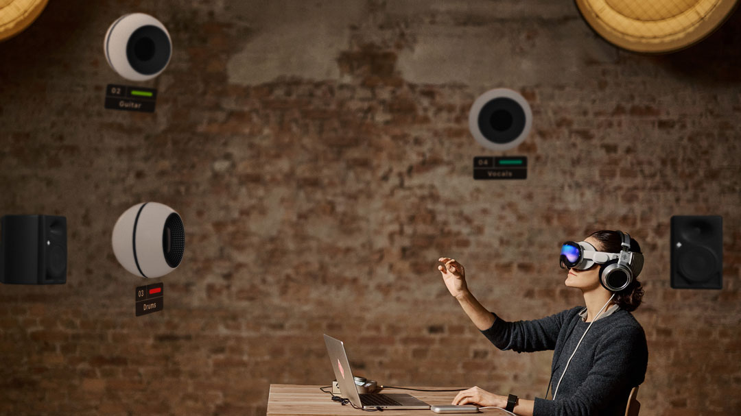Neumann’s new Virtual Immersive Studio application lets engineers mix spatial audio using Apple Vision Pro.