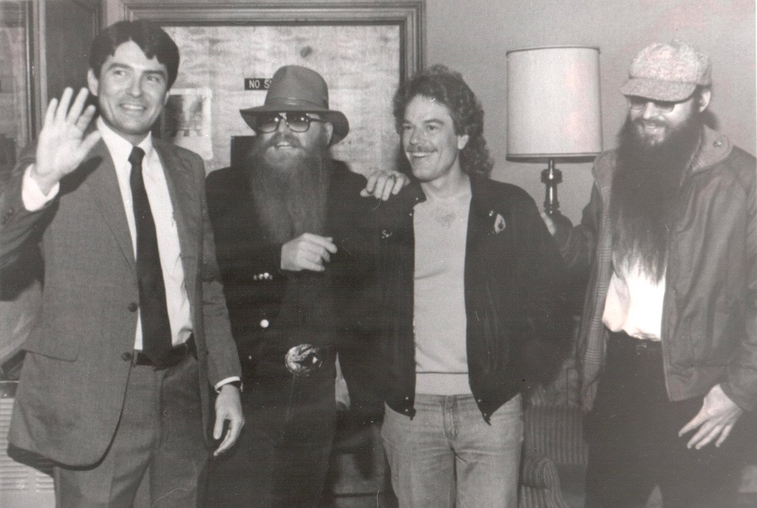 Ardent Studios co-founder John Fry with ZZ Top, circa 1972. Photo: Courtesy of Ardent Studios.