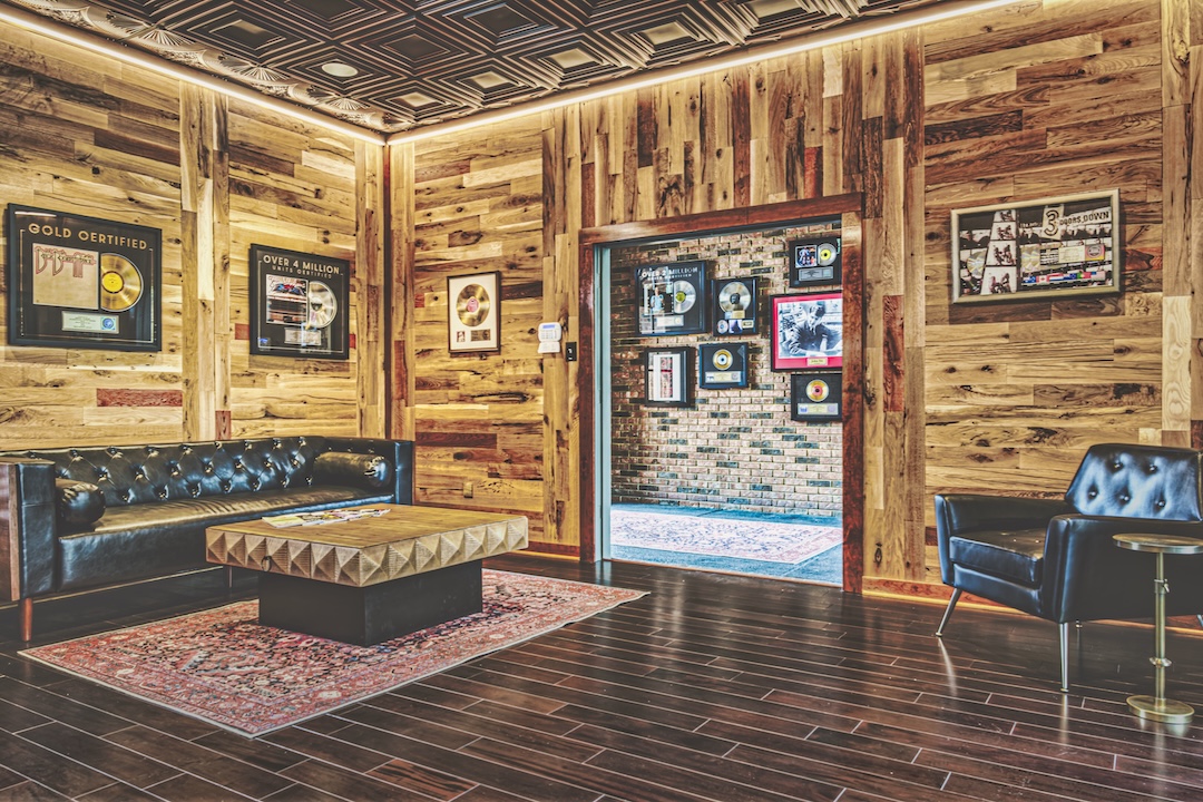 The updated, yet still John Fry-style, main lounge at Ardent Studios. Photo: Courtesy of Ardent Studios.