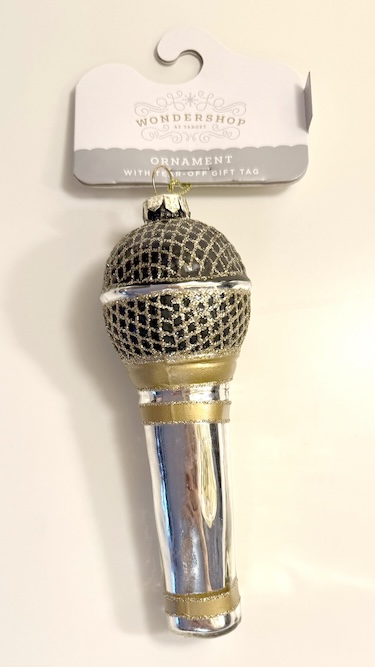 Wondershop at Target: Microphone Ornament 