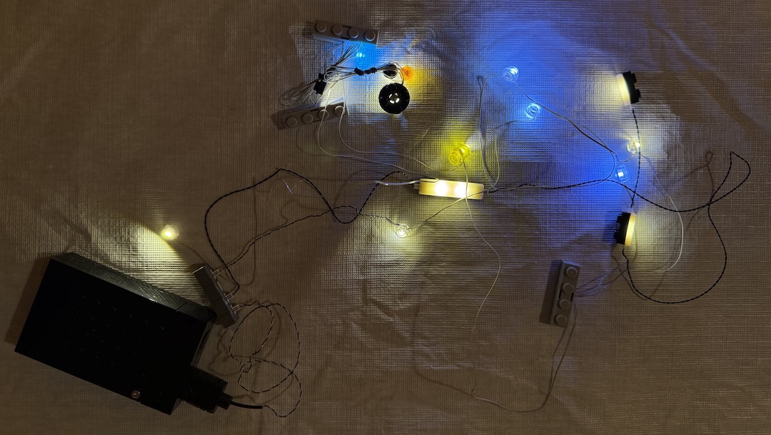 Testing the lights before the build. Photo: Future.