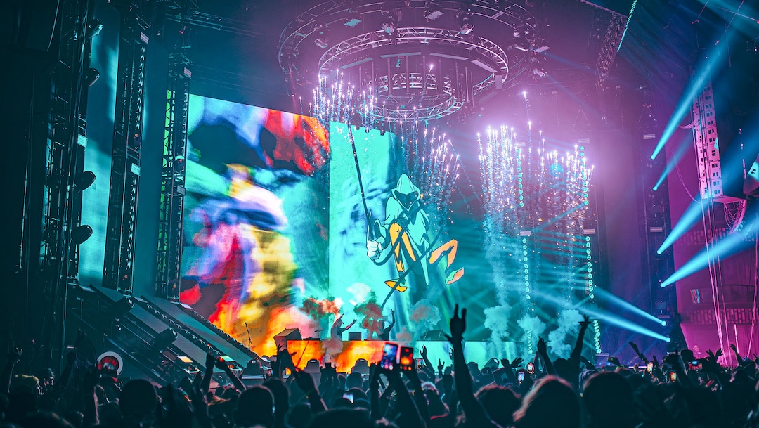 Ganja White Night’s recent Wobbleween performance at The Armory in Minneapolis, where Allied Productions & Sales deployed L-Acoustics L Series arrays. Photo: Joe Runge.