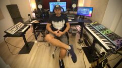 Composer Antonio Sanchez in his creative space. Photo: Courtesy of Antonio Sanchez.