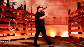 Luke Combs onstage at the 59th Annual CMA Awards at Bridgestone Arena in Nashville, Tenn. Photo: Kevin Mazur/Getty Images for CMA.