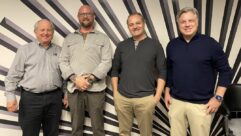 LD Systems co-founder and president, Rob McKinley; Zach Boswell, general manager, ILIOS Productions; founder, president and senior ops manager of ILIOS Productions, Bryan Azar; and Dejan Gagic, director of finance and administration at LD Systems.