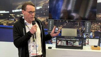 René Moerch, group product director, wireless for Wisycom and DPA, introduced the MPR60 last week at The NAMM Show 2026. Photo: Future.