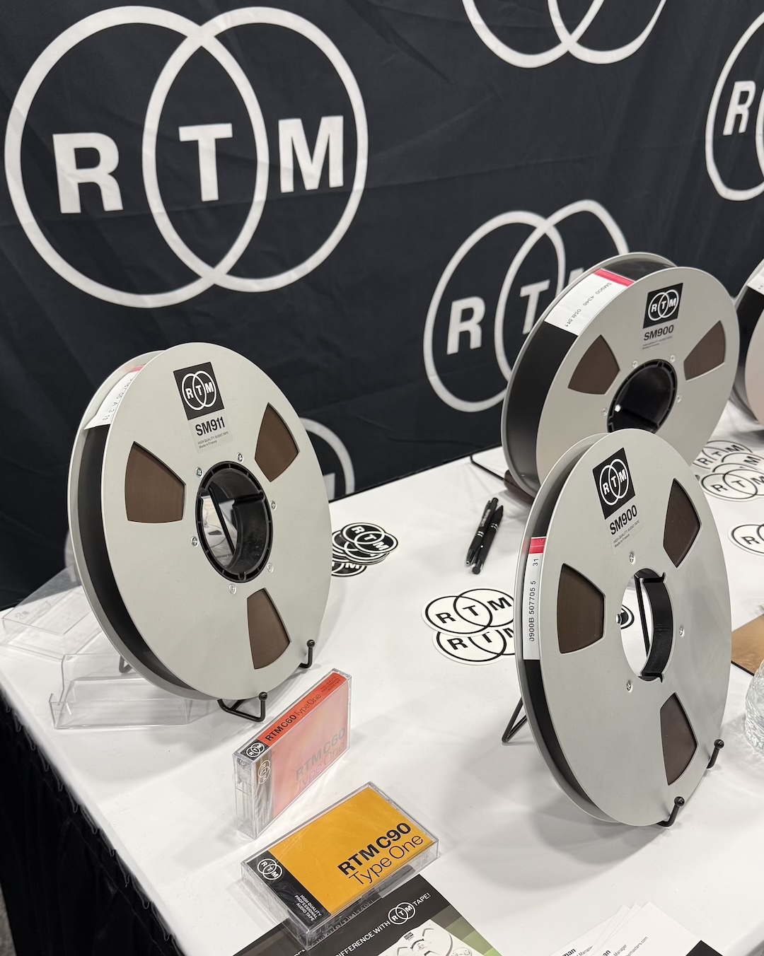 French tape manufacturer RTM was on-hand, flying the flag for analog recording.
