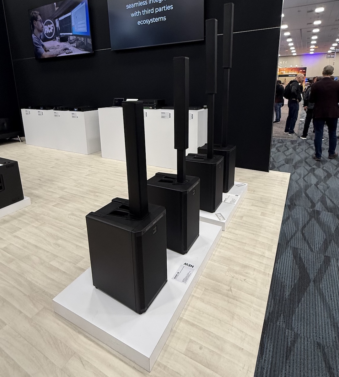 RCF showed its new EVOX J9 portable PA.