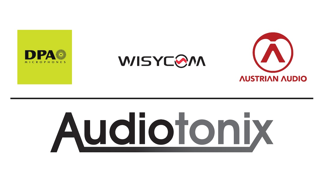 DPA, Wisycom, Austrian Audio, Audiotonix Logos