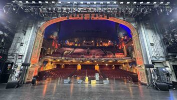 In preparation for the show taping, engineer Abraham Oleksnianski and DAS Audio radically revamped the house sound inside Miami’s 100-year-old Olympia Theater.