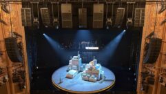 The house sound system for Two Strangers features a blend of L-Acoustics K, A, and X Series enclosures paired with SB18 subs.