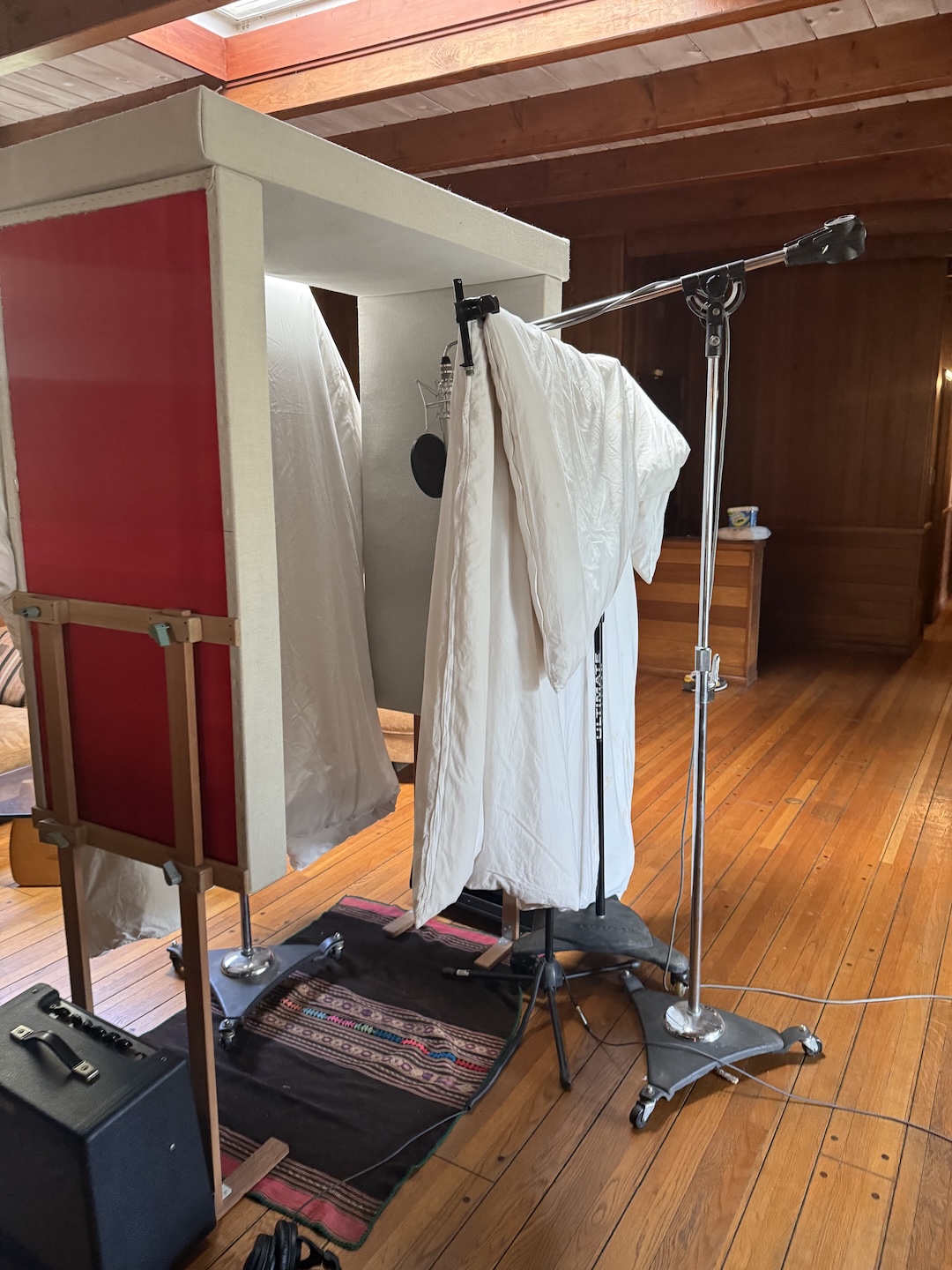 A vocal booth is what you make of it – and sometimes what you make it out of. Photo: Courtesy of Blue May.