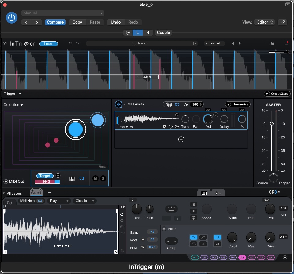 The Full version of InTrigger features a robust, highly sensitive detection engine.