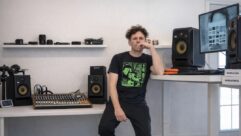 Third Eye Blind’s Kryz Reid in his private studio with his KRKs.
