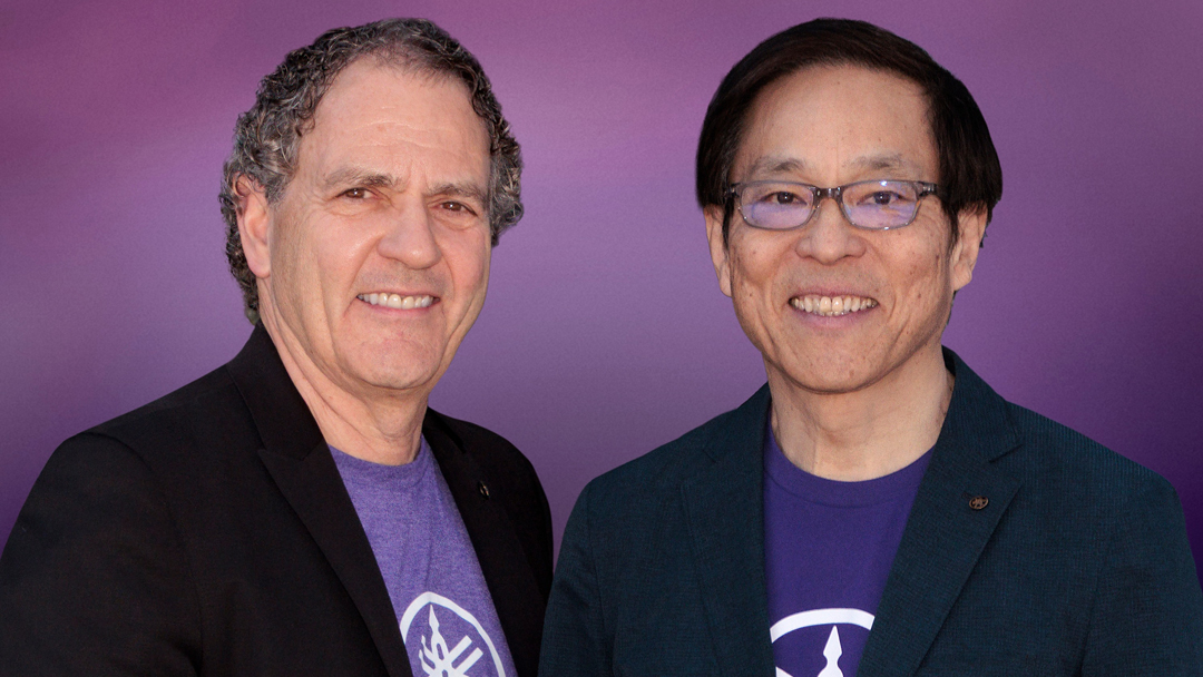 Tom Sumner, current Yamaha President retiring in 2026, pictured with next President, Seiichi Yamaguchi.