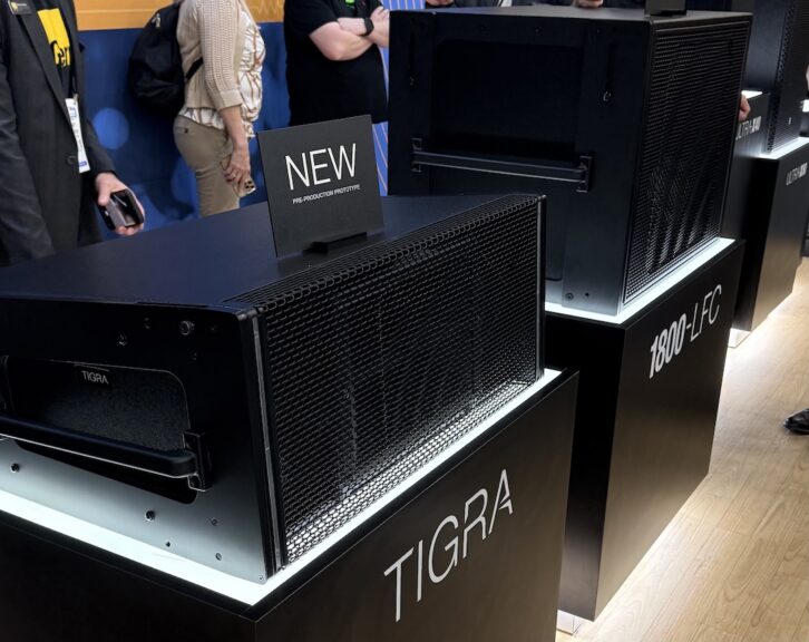 Meyer Sound's TIGRA Line Array and 1800-LFC Subwoofer at NAMM 2026. Photo: Future.