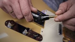 Adam Hall Cables’ Flipjack cable’s TS plug can convert from straight to right-angle in seconds.