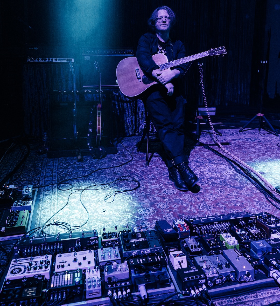 As Mitski’s touring guitarist, producer Hyland is ready for all the production’s sonic needs. Photo: Lexie Alley