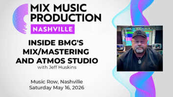 Mix Nashville 2026 Adds BMG's Studio A!