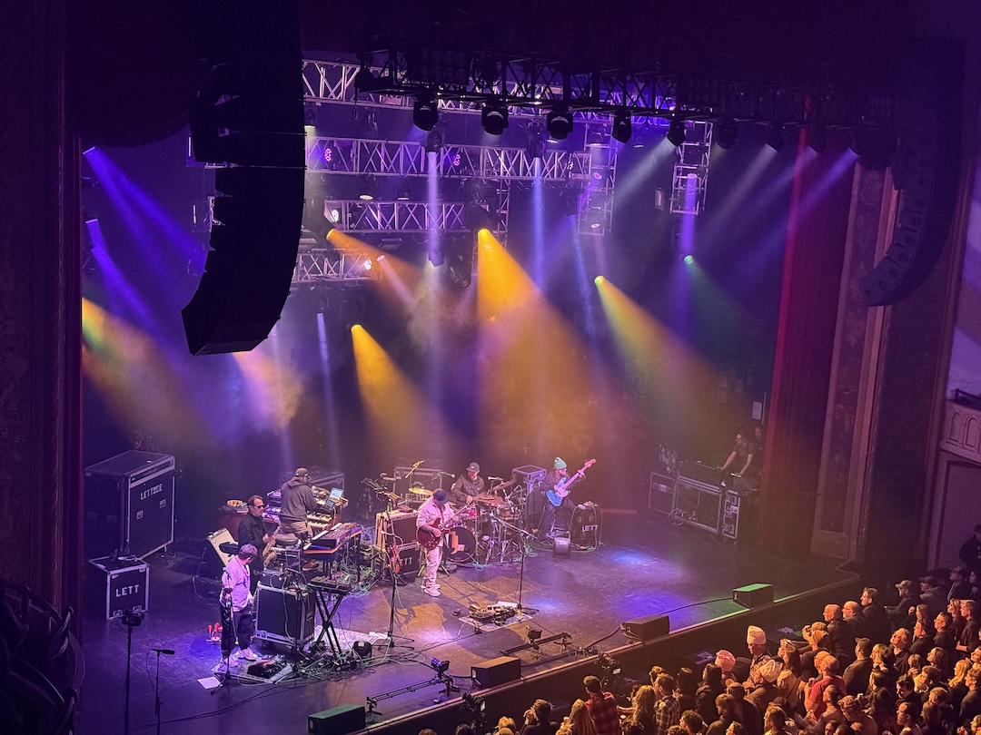 At the Capitol Theatre in Port Chester, NY, Lettuce let loose through the house d&b audiotechnik V Series P.A. Photo: Clive Young.