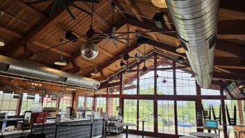 The Angry Orchard Walden Cider House has been outfitted with Biamp Desono architectural loudspeakers.