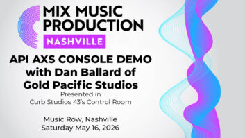 Mix Nashville 2026 Adds API AXS Console Demo