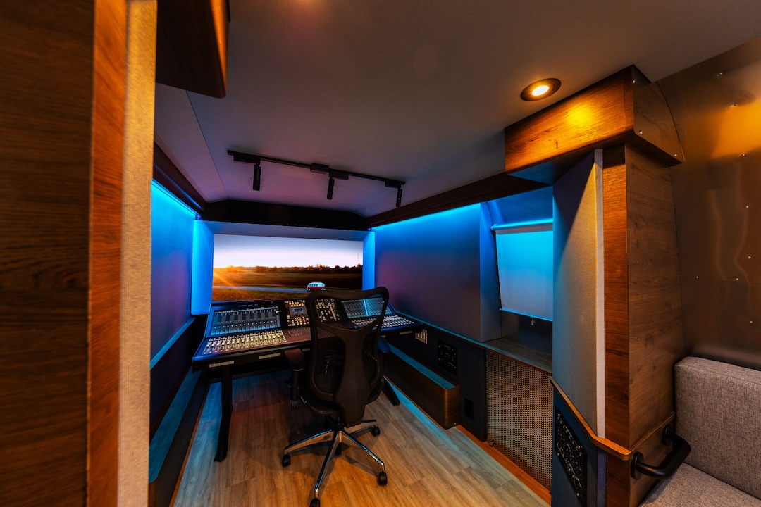 The completed workspace. Photo: Sweetwater.