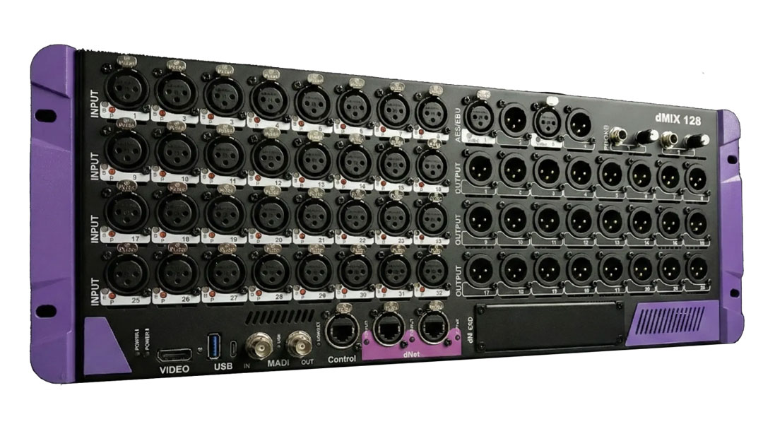 Violet Audio dMix 128 mixing system.
