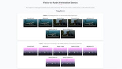 Sample videos of Woosh results.