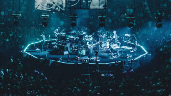 Radiohead played London's O2 in the round on its recent tour. Photo: Alex Lake.