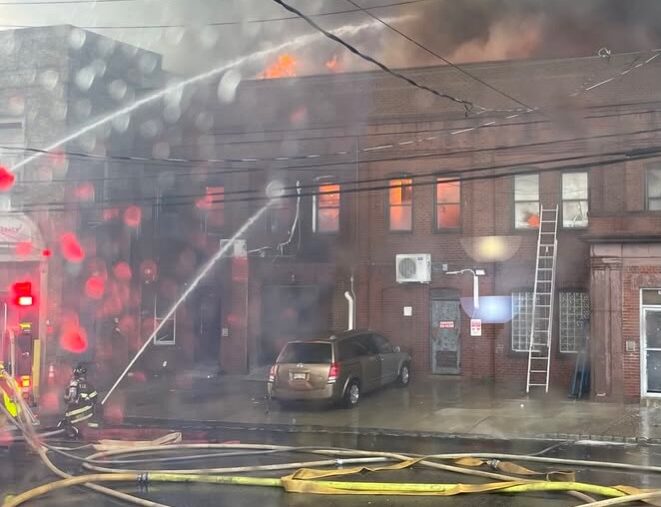 Steve Evetts studio was decimated by fire, Sunday, May 3, 2026. Photo: Steve Evetts, with permission, via Instagram.