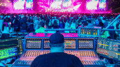 FOH engineer Sean "Sully" Sullivan, who mixes Bruno Mars, was among the first engineers to deploy L-Acoustics Source Intelligence on a major touring production. Photo: Diwang Valdez
