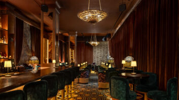 The bar area at Winnie's Jazz Club sports a new 1 Sound Cannon system. Photo Credit: Elizabeth Leidel Photography.
