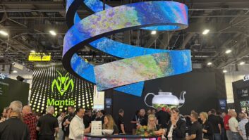 It’s not audio-related, but Planar’s eye-catching architectural LED arrays were showstoppers on the show floor. Photo: Future.