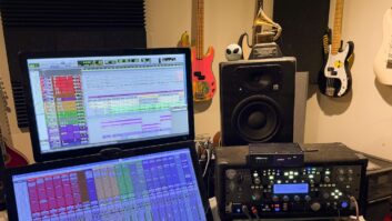 William Wittman's personal mix space includes an Audient ORIA Mini, seen here on the right.