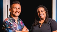 Denis Orynbekov, 23dB Productions co-founder and chief engineer; and Fela Davis, 23dB Productions co-founder.