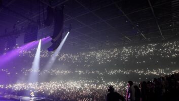 Clair Global recently fielded an Adamson VGT line array system for a UK D-Block Europe arena tour.